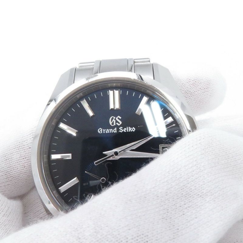 セイコー グランドセイコー スプリングドライブ デイト SBGA375 SEIKO 腕時計 ミッドナイトブルー文字盤