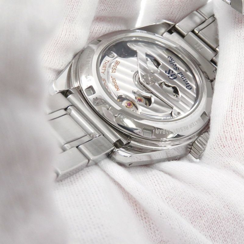 セイコー グランドセイコー スプリングドライブ デイト SBGA375 SEIKO 腕時計 ミッドナイトブルー文字盤