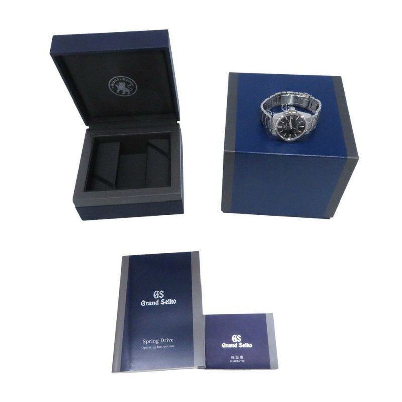 セイコー グランドセイコー スプリングドライブ デイト SBGA375 SEIKO 腕時計 ミッドナイトブルー文字盤
