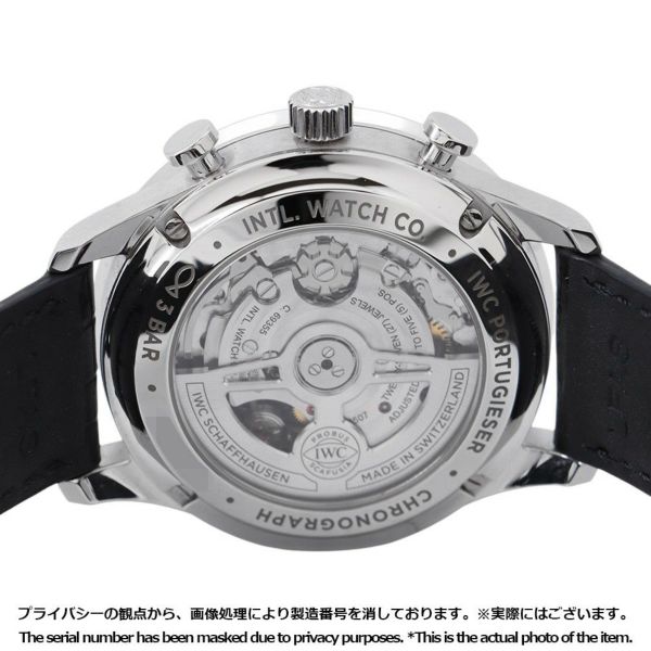 IWC ポルトギーゼ・クロノグラフ IW371609 腕時計 黒文字盤