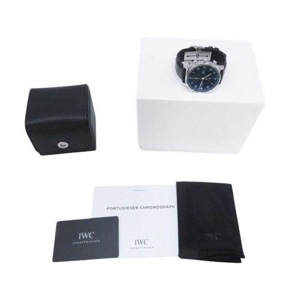 IWC ポルトギーゼ・クロノグラフ IW371609 腕時計 黒文字盤