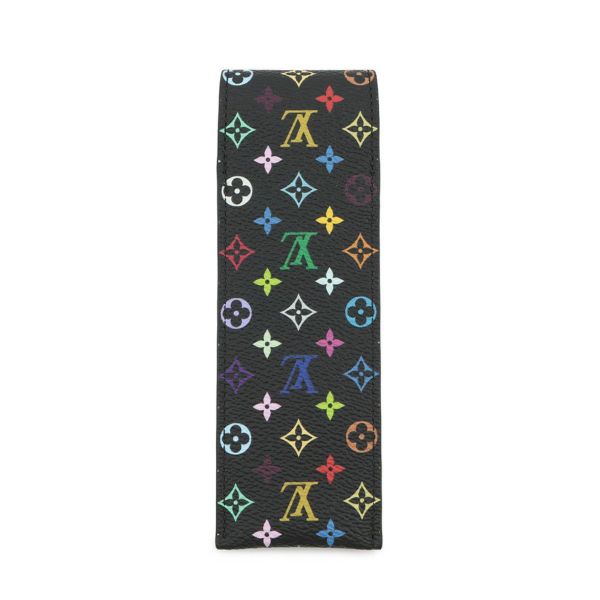 ルイヴィトン ペンケース LV x TM モノグラム マルチカラー ペンケース GI1312 村上隆コラボ 黒 ブラック