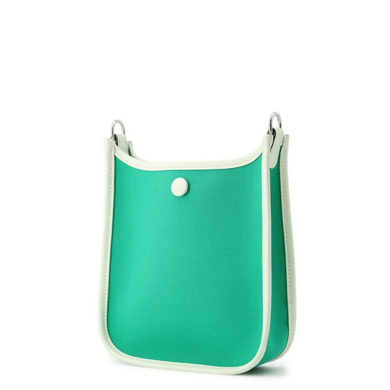 エルメス ワンショルダー ネオ エブリンTPM ミント/ブルーアズテック/ヴェールフィズ/シルバー金具 トワルオフィシエ/スイフト W刻印