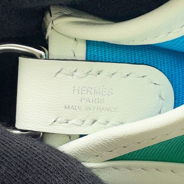 エルメス ワンショルダー ネオ エブリンTPM ミント/ブルーアズテック/ヴェールフィズ/シルバー金具 トワルオフィシエ/スイフト W刻印