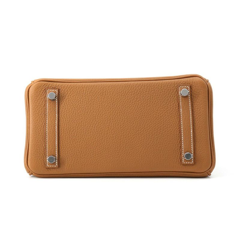 エルメス バーキン25 ゴールド/シルバー金具 トゴ K刻印 HERMES Birkin ハンドバッグ