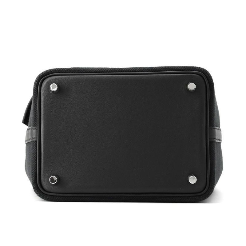 エルメス ハンドバッグ ピコタンロックPM カーゴ ブラック/シルバー金具 トワルゴエラン/スイフト U刻印 黒