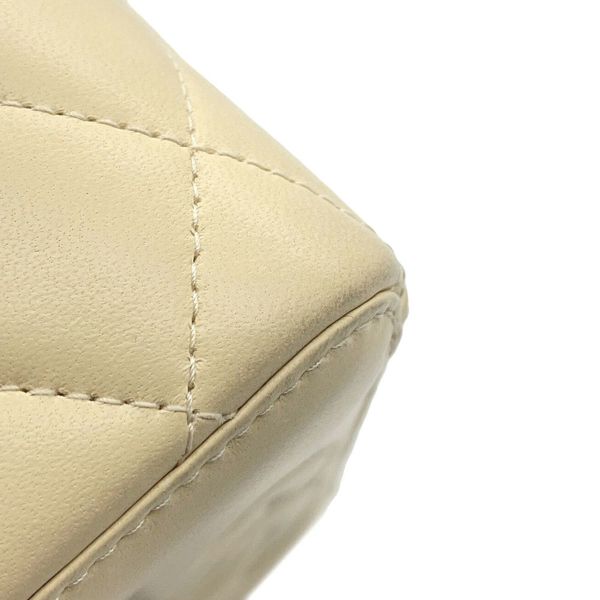 シャネル チェーンショルダーバッグ バニティ ココマーク カメリア マトラッセ ラムスキン AP3301 CHANEL