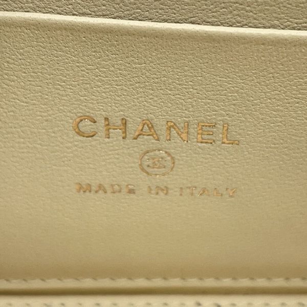 シャネル チェーンショルダーバッグ バニティ ココマーク カメリア マトラッセ ラムスキン AP3301 CHANEL