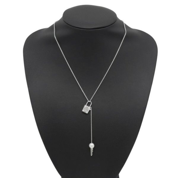 タサキ ネックレス ア・シークレット ペンダント あこや真珠/ダイヤモンド 4P 計0.05ct パール K18WGホワイトゴールド TASAKI