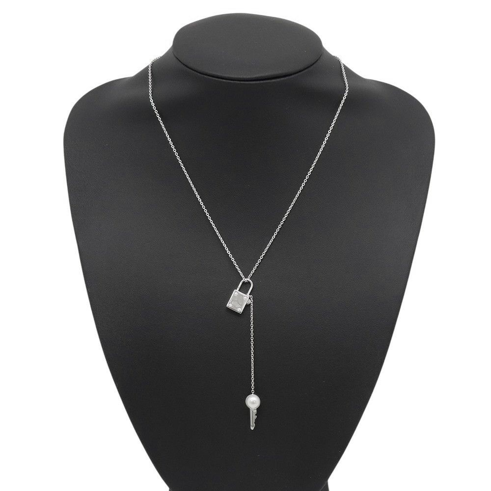 タサキ ネックレス ア・シークレット ペンダント あこや真珠/ダイヤモンド 4P 計0.05ct パール K18WGホワイトゴールド TASAKI