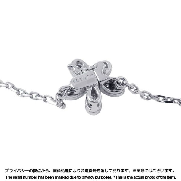 ヴァンクリーフ&アーペル ネックレス ソクラテス ペンダント 3フラワー ダイヤモンド 44P 計0.91ct K18WG VCARB14900