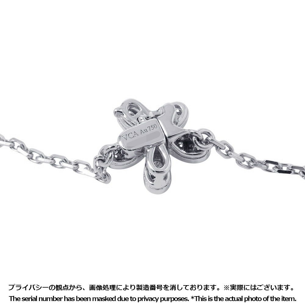ヴァンクリーフ&アーペル ネックレス ソクラテス ペンダント 3フラワー ダイヤモンド 44P 計0.91ct K18WG VCARB14900