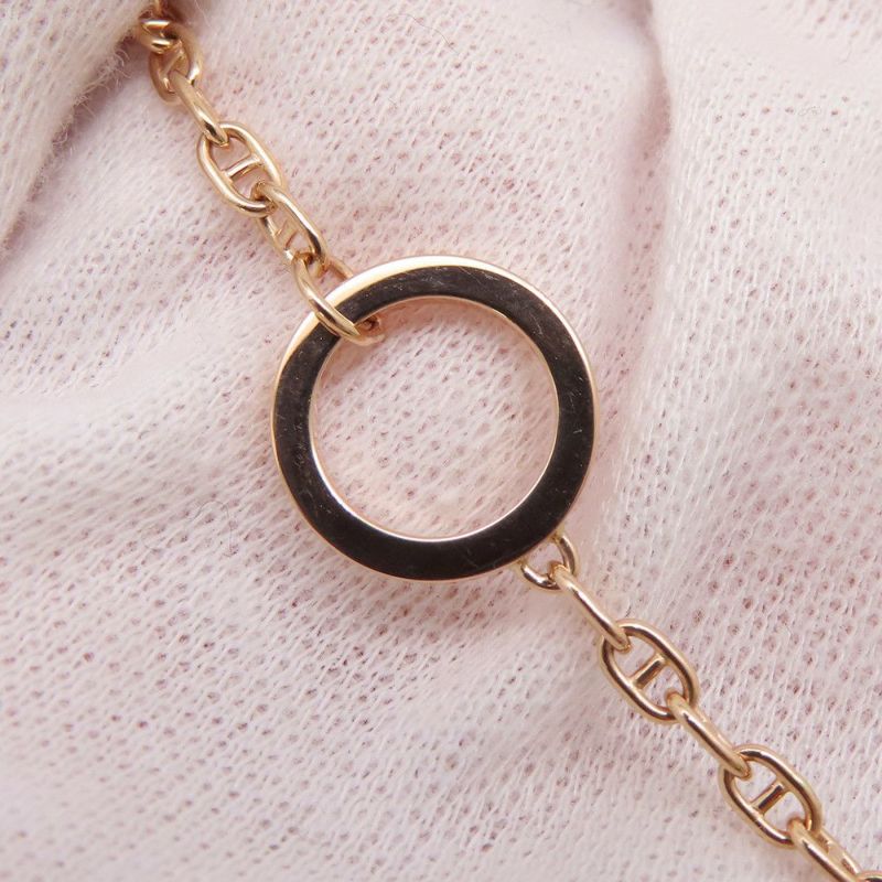 エルメス ネックレス シェーヌ・ダンクル・コントゥールGM ダイヤモンド 38P 計0.3ct K18PGピンクゴールド サイズST ペンダント