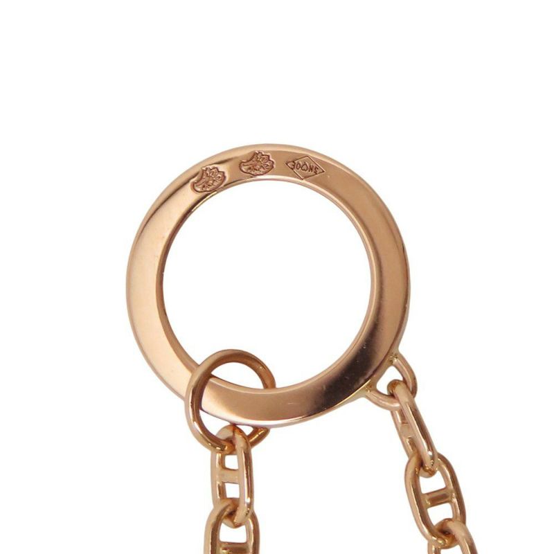 エルメス ネックレス シェーヌ・ダンクル・コントゥールGM ダイヤモンド 38P 計0.3ct K18PGピンクゴールド サイズST ペンダント