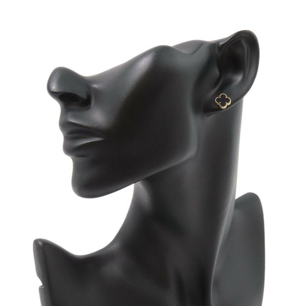 ヴァンクリーフ&アーペル ピアス スウィート アルハンブラ ピアス オニキス K18YGイエローゴールド VCARA44900 ジュエリー