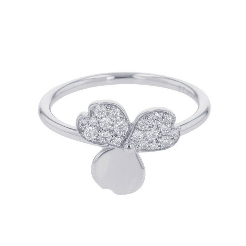 ティファニー リング ペーパー フラワー リング ダイヤモンド Pt950プラチナ リングサイズ約14号 Tiffany&Co. 指輪