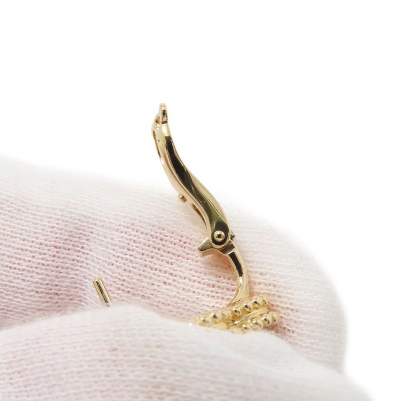 ヴァンクリーフ&アーペル ピアス ヴィンテージ アルハンブラ イヤリング マザーオブパール K18YGイエローゴールド VCARA44100