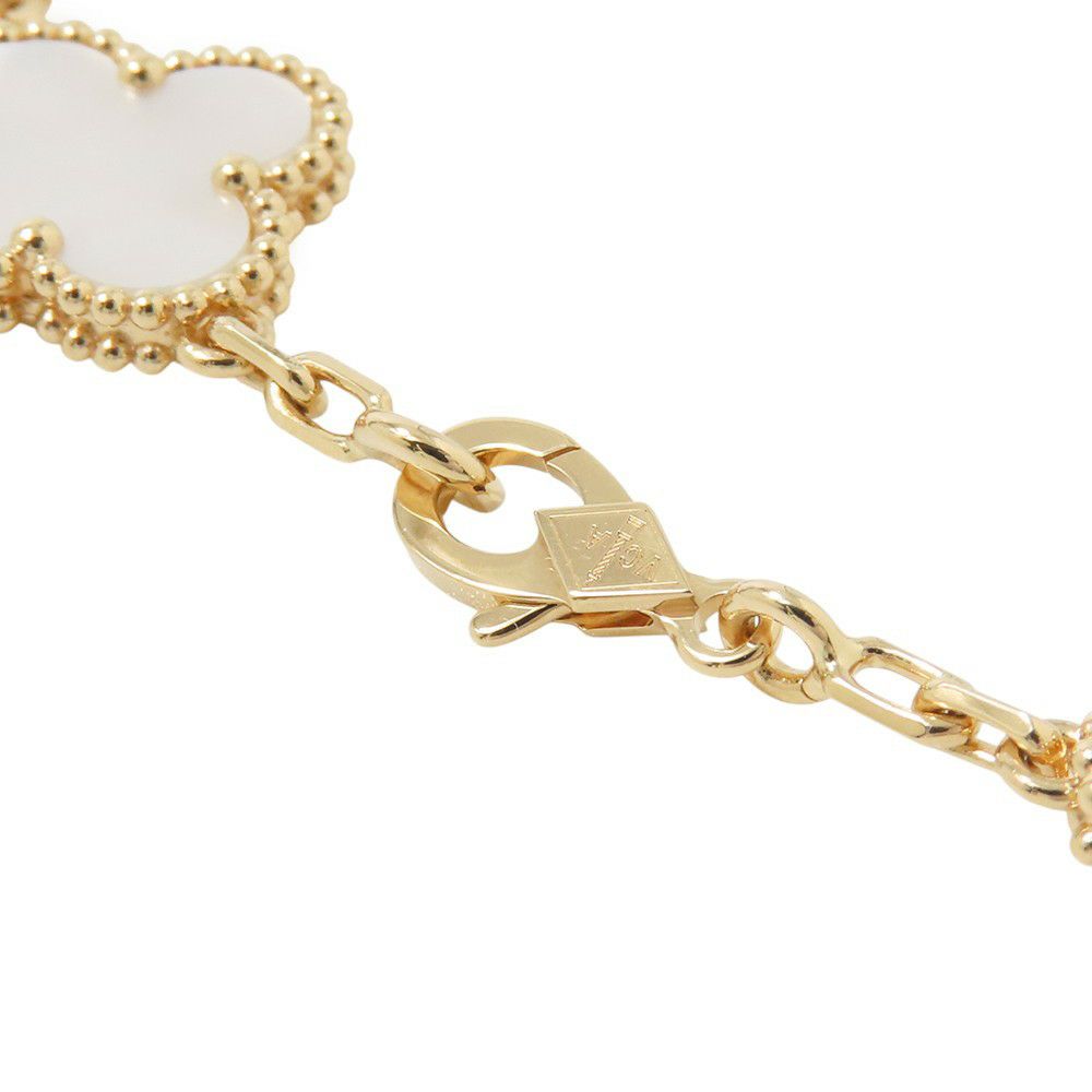 ヴァンクリーフ＆アーペル ブレスレット ヴィンテージ アルハンブラ 5モチーフ マザーオブパール K18YGイエローゴールド VCARA41800