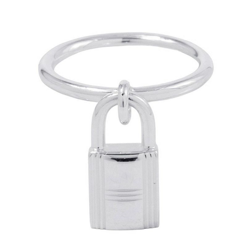 エルメス リング アミュレット カデナ リング SV925シルバー リングサイズ53 HERMES ジュエリー 指輪