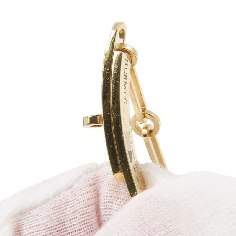 エルメス ブレスレット ケリー チェーン ダブル ブレスレット チョーカー ダイヤモンド 41P 計0.62ct K18YG HERMES