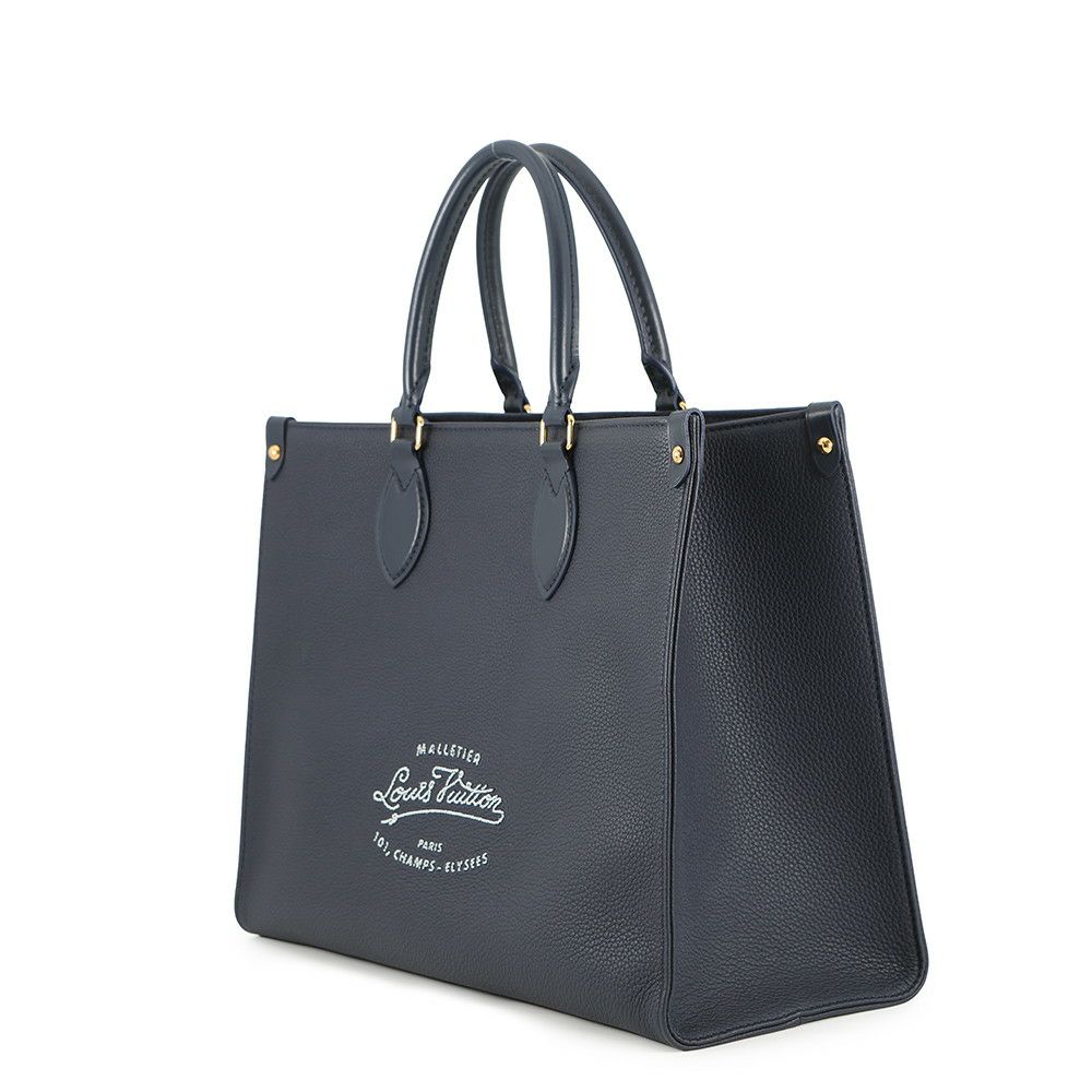 ルイヴィトン トートバッグ グレインカーフレザー/セーラーズノット ノーティカル オンザゴーMM M24834 2way ショルダーバッグ