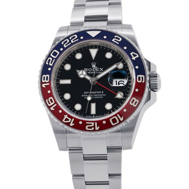 ロレックス GMTマスター2 デイト ランダムシリアル ルーレット 126710BLRO ROLEX 腕時計 黒文字盤