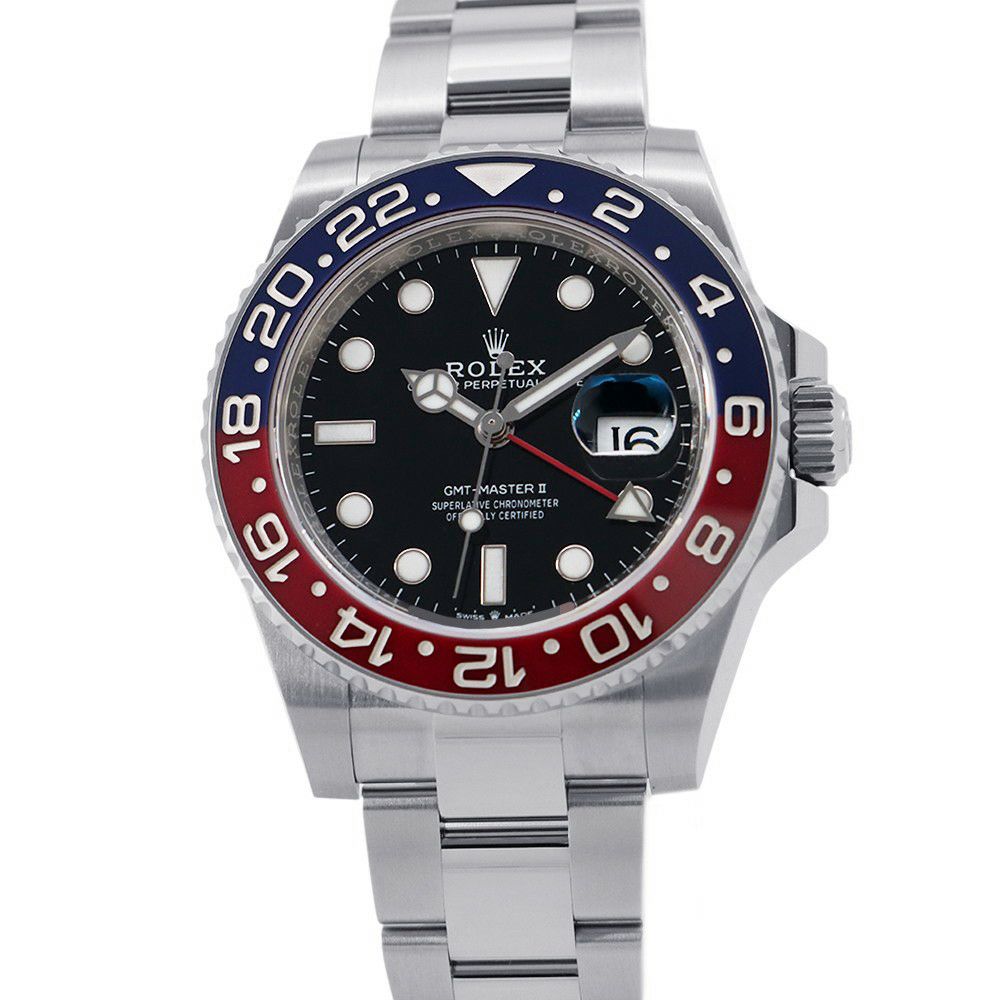 ロレックス GMTマスター2 デイト ランダムシリアル ルーレット 126710BLRO ROLEX 腕時計 黒文字盤
