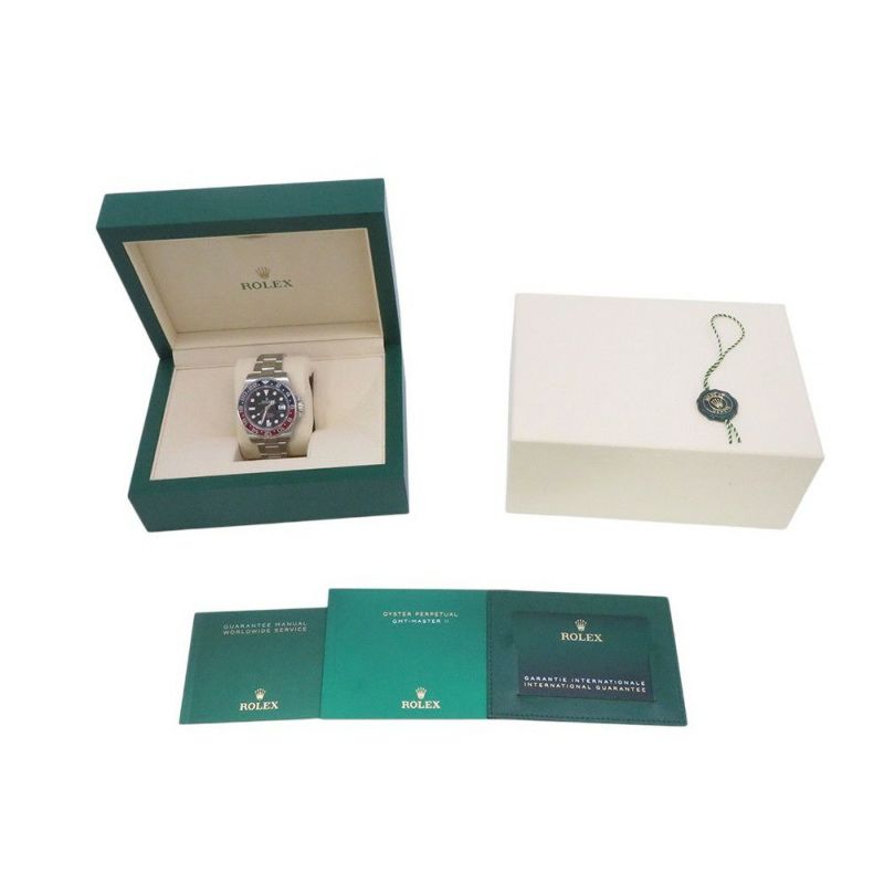 ロレックス GMTマスター2 デイト ランダムシリアル ルーレット 126710BLRO ROLEX 腕時計 黒文字盤