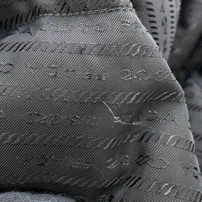 プラダ ダウンジャケット Re-Nylon クロップド レディースサイズ38 29Y056 PRADA 2way 黒