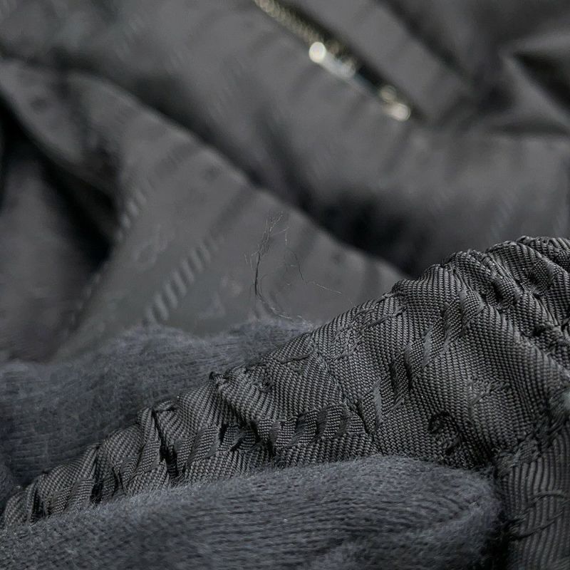 プラダ ダウンジャケット Re-Nylon クロップド レディースサイズ38 29Y056 PRADA 2way 黒