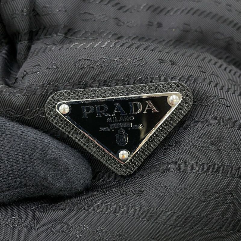 プラダ ダウンジャケット Re-Nylon クロップド レディースサイズ38 29Y056 PRADA 2way 黒