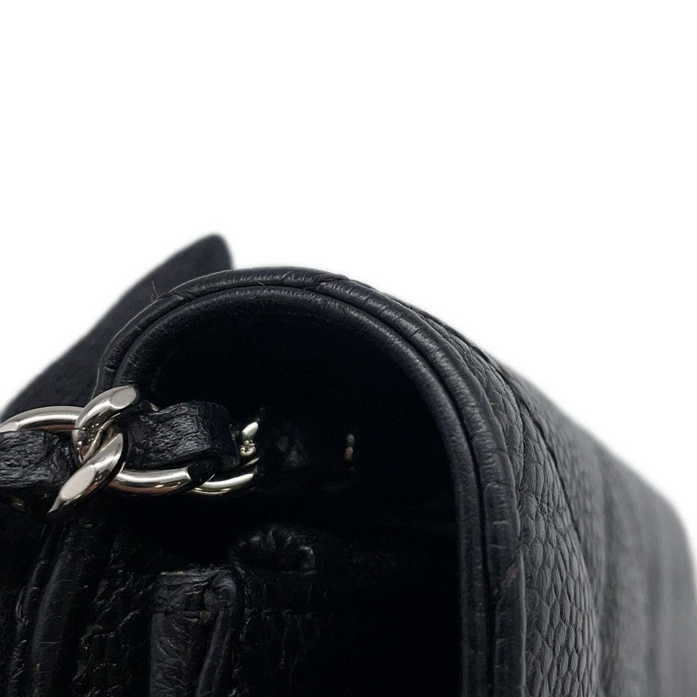シャネル チェーンウォレット マトラッセ ココマーク キャビアスキン AP0250 CHANEL 財布 黒