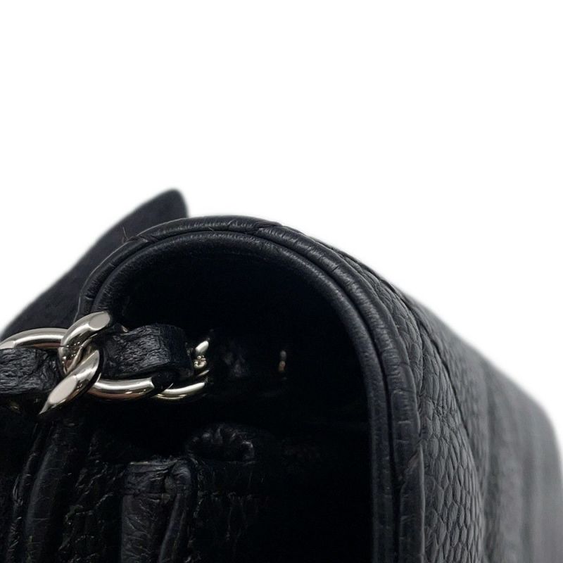 シャネル チェーンウォレット マトラッセ ココマーク キャビアスキン AP0250 CHANEL 財布 黒