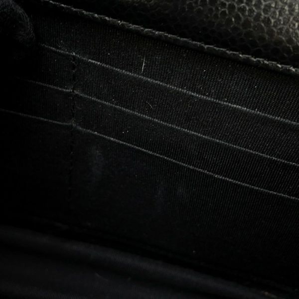 シャネル チェーンウォレット マトラッセ ココマーク キャビアスキン AP0250 CHANEL 財布 黒