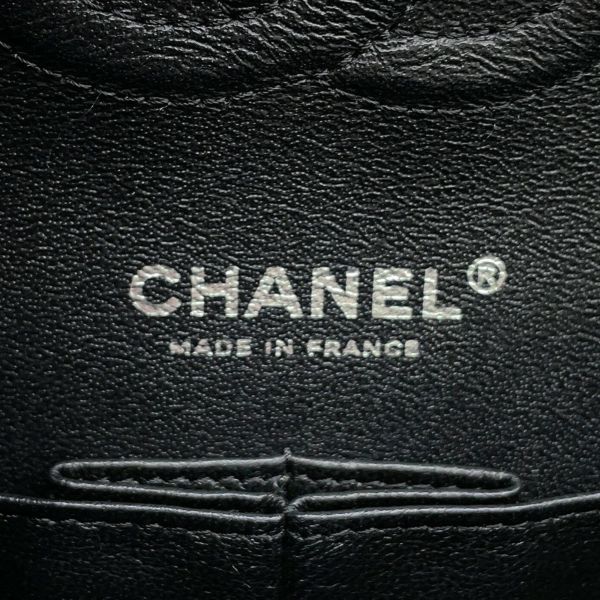 シャネル チェーンショルダーバッグ マトラッセ25 ココマーク ダブルチェーン カーフスキン A01112 CHANEL 黒