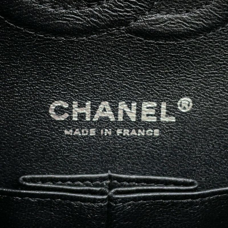 シャネル チェーンショルダーバッグ マトラッセ25 ココマーク ダブルチェーン カーフスキン A01112 CHANEL 黒