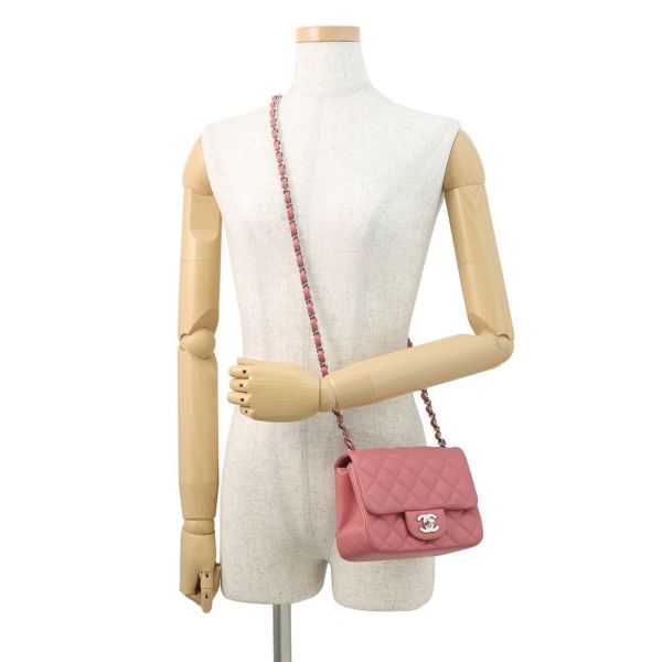 シャネル チェーンショルダーバッグ マトラッセ ココマーク ラムスキン ミニマトラッセ A35200 CHANEL