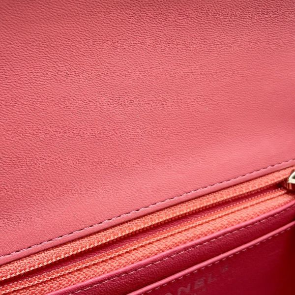 シャネル チェーンショルダーバッグ マトラッセ ココマーク ラムスキン ミニマトラッセ A35200 CHANEL