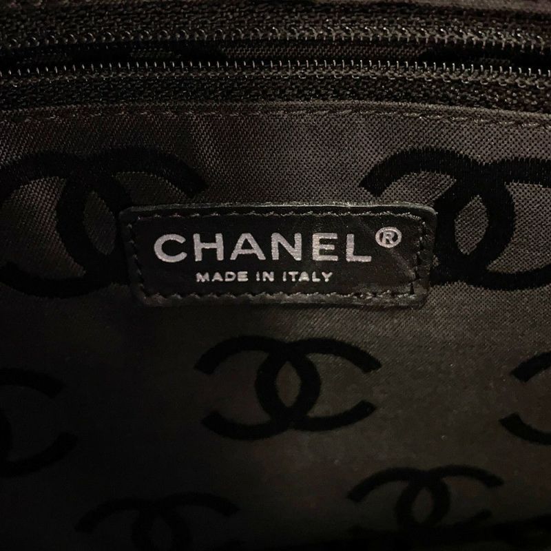 シャネル トートバッグ カンボンライン ラージトート マトラッセ ココマーク レザー A25169 CHANEL ピンク 黒