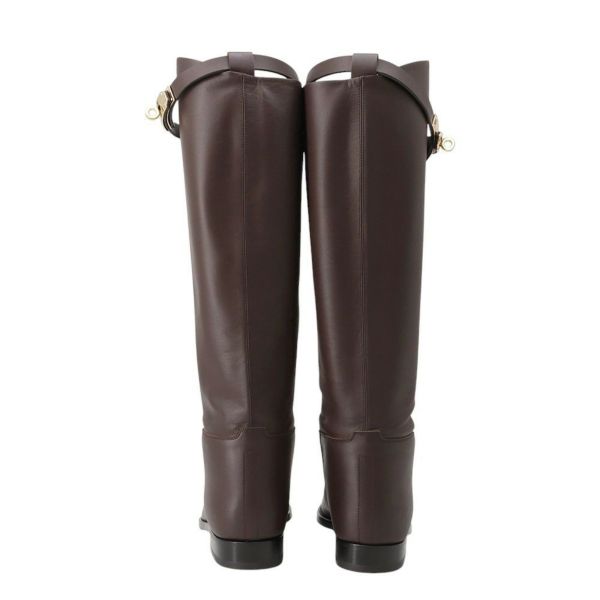 エルメス ブーツ ジャンピング ウルトラスープル ボックスカーフ レディースサイズ37 HERMES 靴