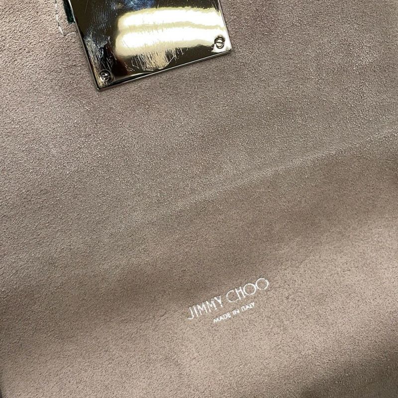 ジミーチュウ チェーンショルダーバッグ LOCKETT PRETITE ベロア JIMMY CHOO