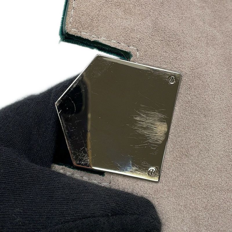 ジミーチュウ チェーンショルダーバッグ LOCKETT PRETITE ベロア JIMMY CHOO