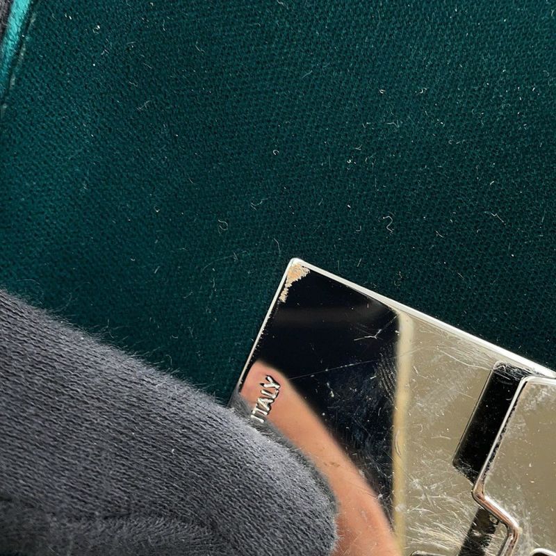 ジミーチュウ チェーンショルダーバッグ LOCKETT PRETITE ベロア JIMMY CHOO