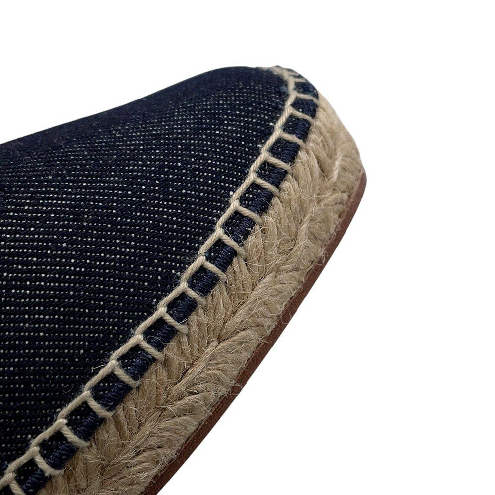 エルメス パンプス グァパ エスパドリーユ シェーヌダンクル デニム レディースサイズ35 HERMES 靴