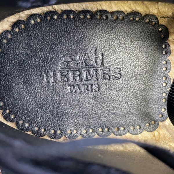 エルメス パンプス グァパ エスパドリーユ シェーヌダンクル デニム レディースサイズ35 HERMES 靴
