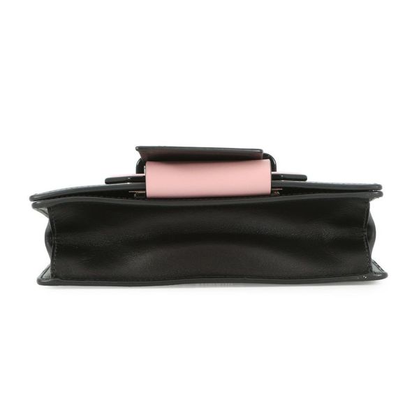 プラダ ショルダーバッグ シティ プレックス リボン レザー プラスチック 1BD067 PRADA 黒