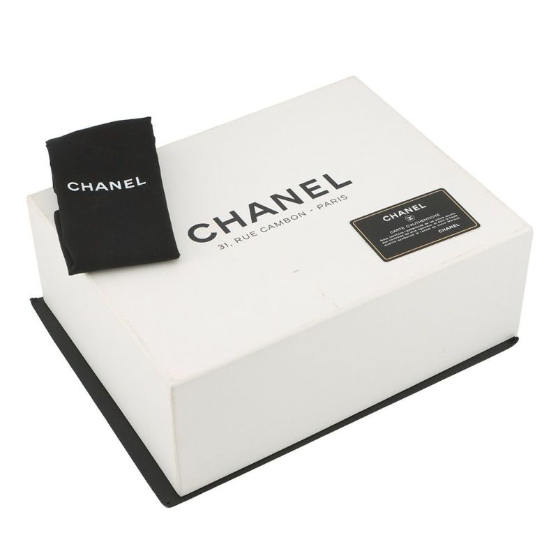 シャネル チェーンショルダーバッグ ココマーク ミニ マトラッセ 20 キャビアスキン A69900 CHANEL ラメ加工 黒