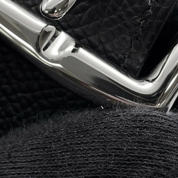 エルメス ショルダーバッグ サック ア デペッシュ21 ブラック/シルバー金具 エプソン W刻印 黒