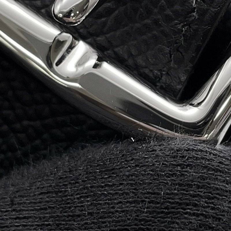 エルメス ショルダーバッグ サック ア デペッシュ21 ブラック/シルバー金具 エプソン W刻印 黒
