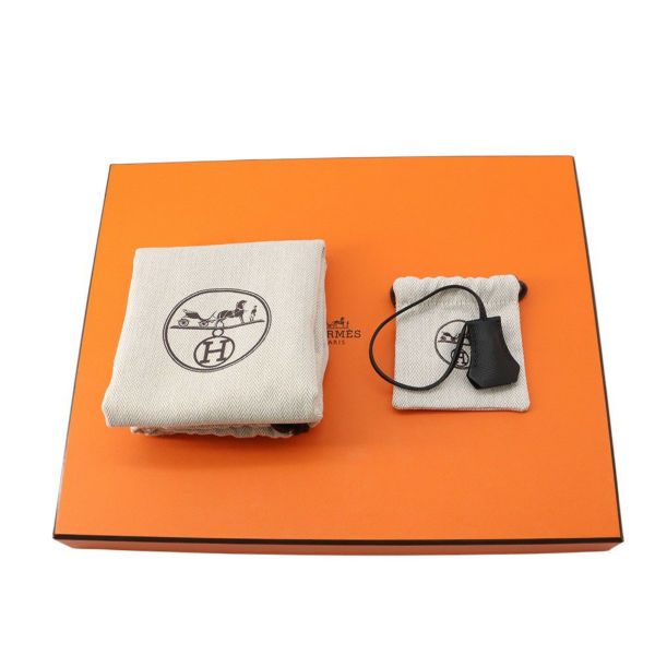 エルメス ショルダーバッグ サック ア デペッシュ21 ブラック/シルバー金具 エプソン W刻印 黒